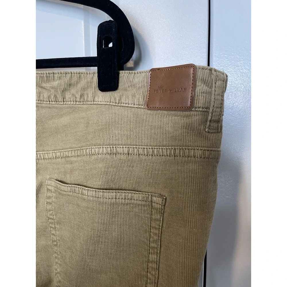 Peter Millar Pants Mens 42x28 Brown Corduroy Crown Casual Preppy Work Traveling